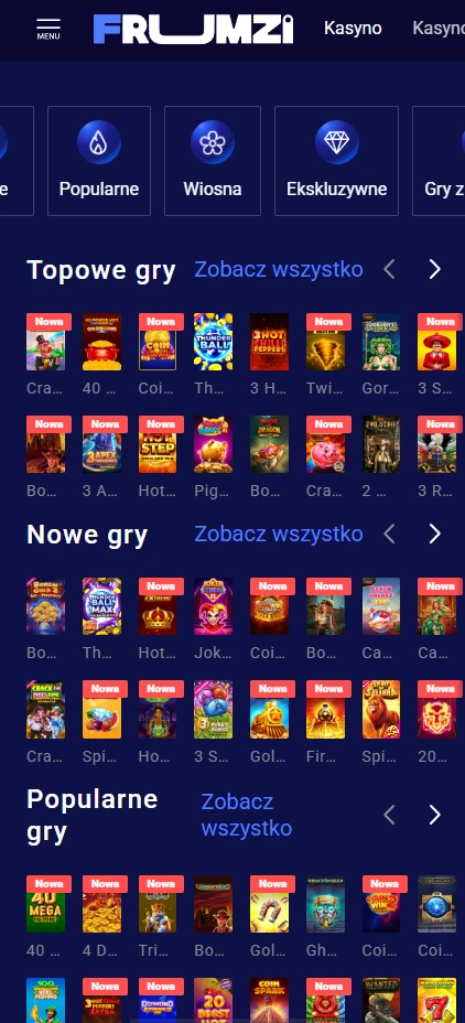 Frumzi bonus bez depozytu